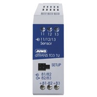Jumo dTrans T03 T Temperature Transmitter PT100 Input, 15 30 V dc