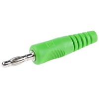Schutzinger, Green 4mm Banana Plug, Nickel Plated, 50V, 16A