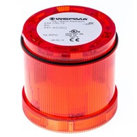 KombiSIGN 71 644 Beacon Unit, Red LED, Steady Light Effect, 24 V dc