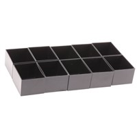 Blk ABS 1mm wall potting box,50x40x30mm