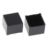Blk ABS 0.5mm wall potting box,11x11x9mm
