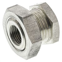 Legris Stainless Steel Hexagon Straight Bulkhead Adapter 1/8in G(P) Female