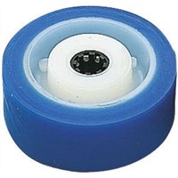 35058 blue polyurethane coat wheel,100mm