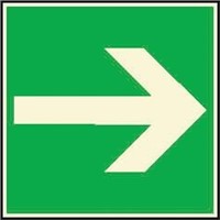 Adhesive Film FIRE EXIT, None Exit Sign