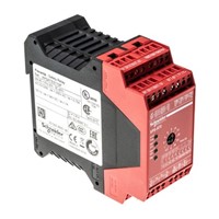 Schneider Electric XPS ATE 24 V dc Safety Relay Dual Channel With 2 Safety Contacts - Preventa Range and 4 Auxiliary