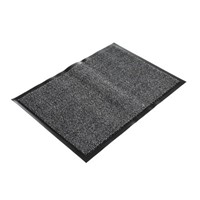 COBA Vynaplush Anti-Slip, Door Mat, Carpet, Indoor Use, Black/Grey, 900mm 1.2m 7mm