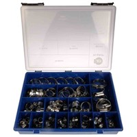 HI-GRIP 76 Piece Stainless Steel Worm Drive Hose Clip Kit, 9.5  12mm and 35  50mm Inside Diameter