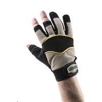 BM Polyco Multi-Task 3 Leather, Nylon, Spandex Gloves, Size 9, Black, General Purpose