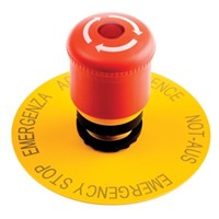 Eaton Mushroom Red Push Button Head - Latching, M22 Series, 22mm Cutout