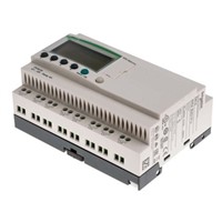 Schneider Electric Zelio Logic 2 PLC CPU - 12 (Digital) Inputs, 8 (Relay) Outputs, Computer Interface