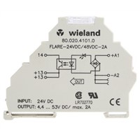 Wieland 2 A SPST Solid State Relay, DIN Rail, 53 V Maximum Load