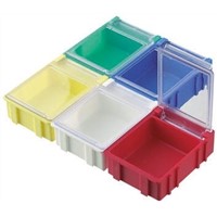 Licefa Red ABS Compartment Box, 21mm x 56mm x 42mm