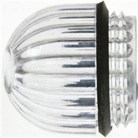 Panel Mount Indicator Lens Domed Style, Clear, 15.86mm diameter , 15.86 mm Long
