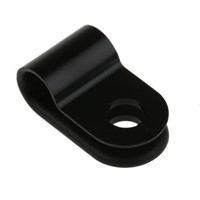 Black Nylon P-clip, 5mm Bundle Dia