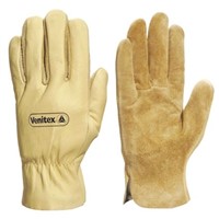 Delta Plus Leather Gloves, Size 10, Tan, General Purpose