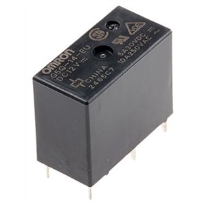 Omron PCB Mount Non-Latching Relay - SPDT, 12V dc Coil, 10A Switching Current