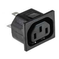Bulgin C13 Snap-In IEC Plug Socket, 10A, 250 V ac