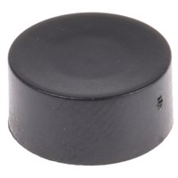 Black Push Button Cap, for use with Apem 10400 Series (Push Button Switch), Cap