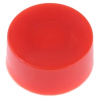 Red Push Button Cap, for use with Apem 10400 Series (Push Button Switch), Cap