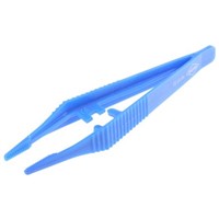 Knipex 130 mm, Plastic, Serrated; Trapezoidal, Tweezers