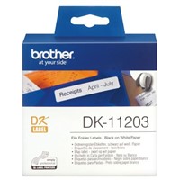 Brother Black on White Label Printer Tape &amp;amp; Label