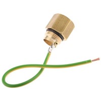 MK Electric Earthing Lead Adapter Brass