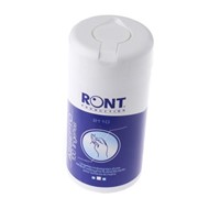 Ront Production Tub of 100 White Wet Wipes for Cleaning, Disinfecting Use