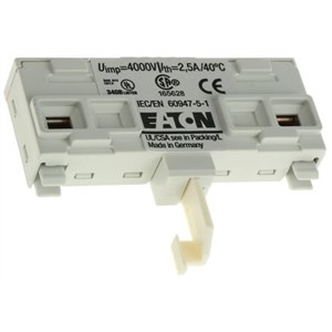 Eaton Auxiliary Contact - NO (1), Front Mount, 1 A ac, 2 A dc
