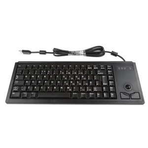 Cherry Trackball Keyboard Wired USB Compact, QWERTY (UK) Black