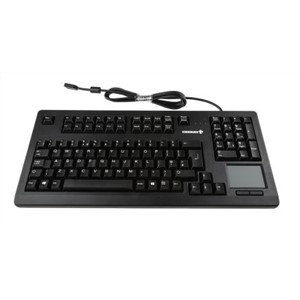 CHERRY Touchpad Keyboard Wired USB Compact, QWERTY (UK) Black
