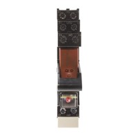 TE Connectivity DIN Rail Non-Latching Relay - DPDT, 230V ac Coil