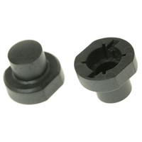 Black Modular Switch Cap, for use with 3F Series Push Button Switch, Cap