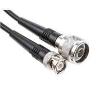 Radiall Male BNC to Male N RG58 Coaxial Cable, 50
