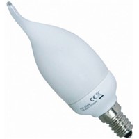 SES/E14 Candle Shape CFL Bulb, 9 W, 2700K