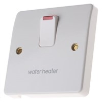 White 20 A Flush Mount Rocker Light Switch MK White 7 mm Screwed Semi Gloss BS Standard, 250 V ac 86mm Not Illuminated