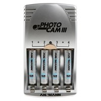 Ansmann Photocam III NiCd, NiMH AA, AAA Battery Charger with EUROplug