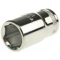 Bahco 6700SM-4 4mm Hex Socket With 1/4 in Drive , Length 24.7 mm