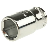 Bahco 6700SM-10 10mm Hex Socket With 1/4 in Drive , Length 24.7 mm