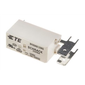 TE Connectivity PCB Mount Non-Latching Relay - SPNO, 12V dc Coil, 16A Switching Current