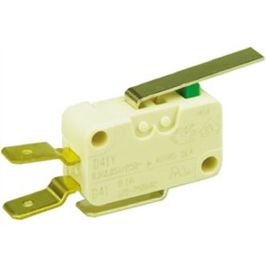SPDT-NO/NC Short Lever Microswitch, 100 mA @ 250 V ac