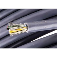 Nihon Electric Wire And Cable 2 Core Braid Industrial Cable, 0.65 mm2 Grey 100m Reel, LO-NC Series