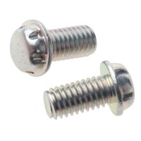 Zinc Plated Flange Button Steel Tamper Proof Security Screw, M3 x 6mm