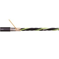 Igus 4 Core Tinned Copper Braid Industrial Cable, 1.5 mm2 Black 10m Reel, Chainflex CF31 Series