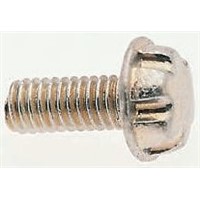 Zinc Plated Flange Button Steel Tamper Proof Security Screw, M6 x 19mm