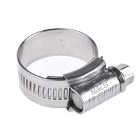 HI-GRIP Stainless Steel Slotted Hex Worm Drive, 13mm Band Width, 17mm - 25mm Inside Diameter