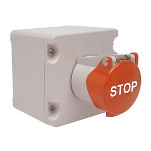Craig & Derricott STOH/P/F3/MG/CO Push Button Control Station - NO/NC Die Cast Aluminium Red STOP