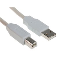 TE Connectivity Male USB A to Male USB B USB Cable, 1.5m
