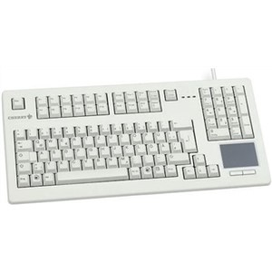 Cherry Touchpad Keyboard Wired USB Compact, QWERTZ Grey