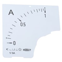 HOBUT Panel Meter Scale, 0/1A For 1/5A CT