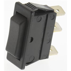 Arcolectric Single Pole Double Throw (SPDT), (On)-Off-(On) Rocker Switch Panel Mount